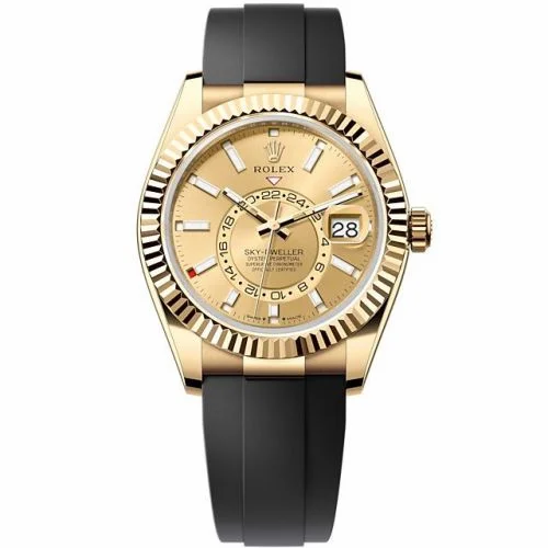 Rolex Sky-Dweller Yellow Gold / Champagne / OysterFlex 336238-0001 (M336238-0001)